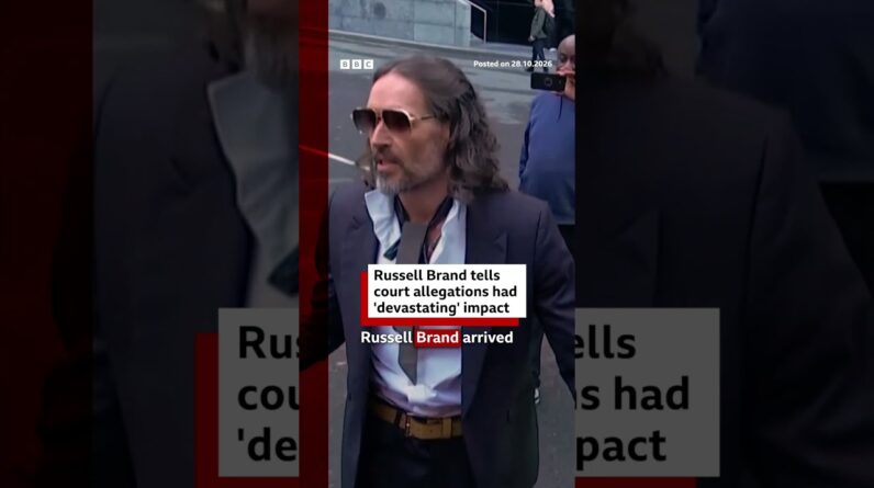 Russell Brand tells court allegations had 'devastating' impact on him. #BBCNews