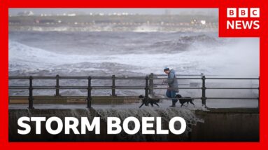 Storm Boelo clean-up begins as thousands left without power in UK | BBC News