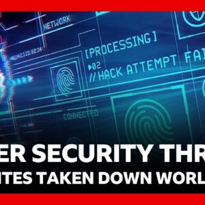 Websites taken down worldwide as AI reveals critical cyber-security threat | BBC News