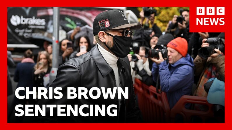 Chris Brown given suspended eight-month prison sentence over nightclub attack | BBC News