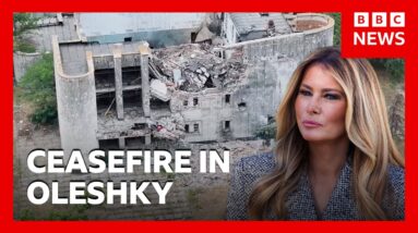 Russia and Ukraine praise surprise statement from US First Lady Melania Trump | BBC News