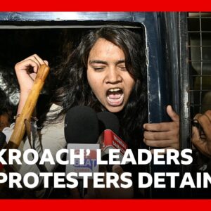 'Cockroach' leaders and hundreds of protesters detained in Delhi | BBC News