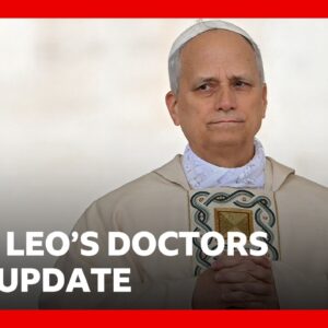 Pope Leo’s doctors give update on his condition | BBC News