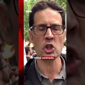 Protesters across Spain demand action over housing crisis. #BBCNews