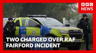 RAF Fairford: Two charged over alleged plot to assist Iran | BBC News
