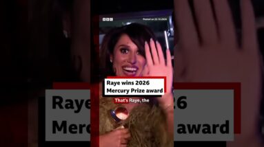 Raye wins 2026 Mercury Prize award. #Raye #MercuryPrize #BBCNews