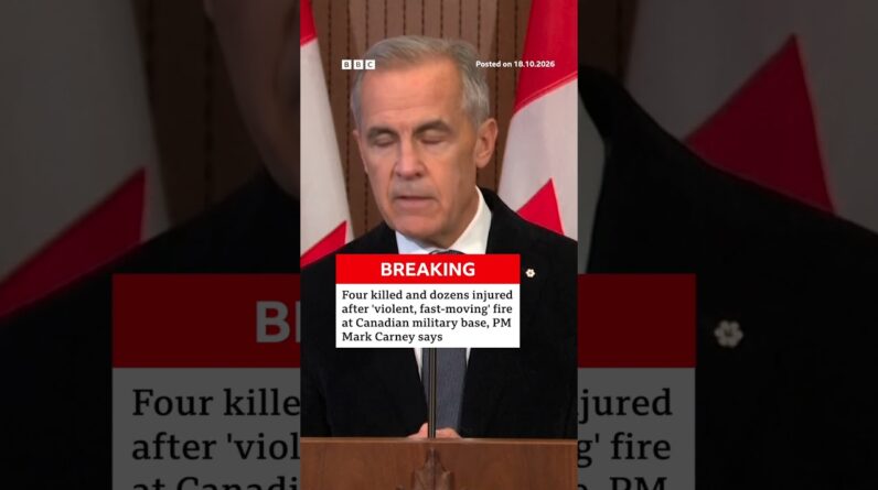 Four killed and dozens seriously injured in major fire at Canadian military base - Carney. #BBCNews