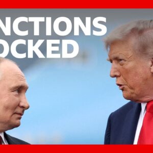 Donald Trump waives Russia sanctions as row with Zelensky intensifies | BBC News