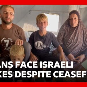 Gazans face Israeli strikes despite ceasefire as peace deal stalls | BBC News