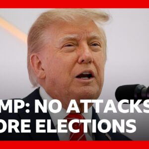 President Trump says the US won't attack Iran before crucial midterm elections | BBC News