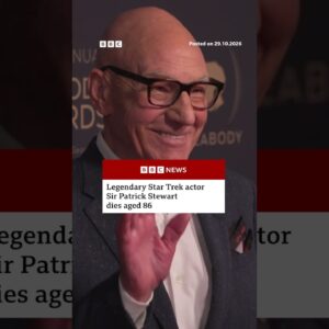 Sir Patrick Stewart dies aged 86. #PatrickStewart #Actor #BBCNews
