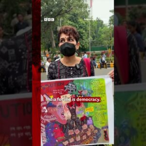 'Cockroach' Protester detained in Delhi moments after BBC interview. #Delhi #India #BBCNews