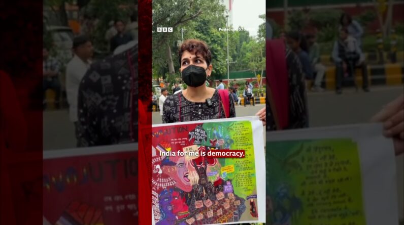 'Cockroach' Protester detained in Delhi moments after BBC interview. #Delhi #India #BBCNews
