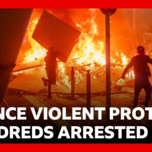 Hundreds arrested in violent protests across France as buildings burned and looted | BBC News