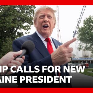 Why did Trump just call for a 'new president of Ukraine'? | BBC News