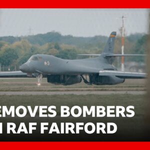 Why has the US removed all of its bombers from RAF Fairford? | BBC News